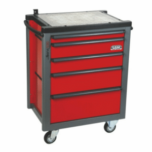 Servante 5 tiroirs plateau aluminium